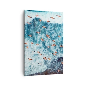Canvastavla - Bild på duk - Kustparad - 80x120 cm