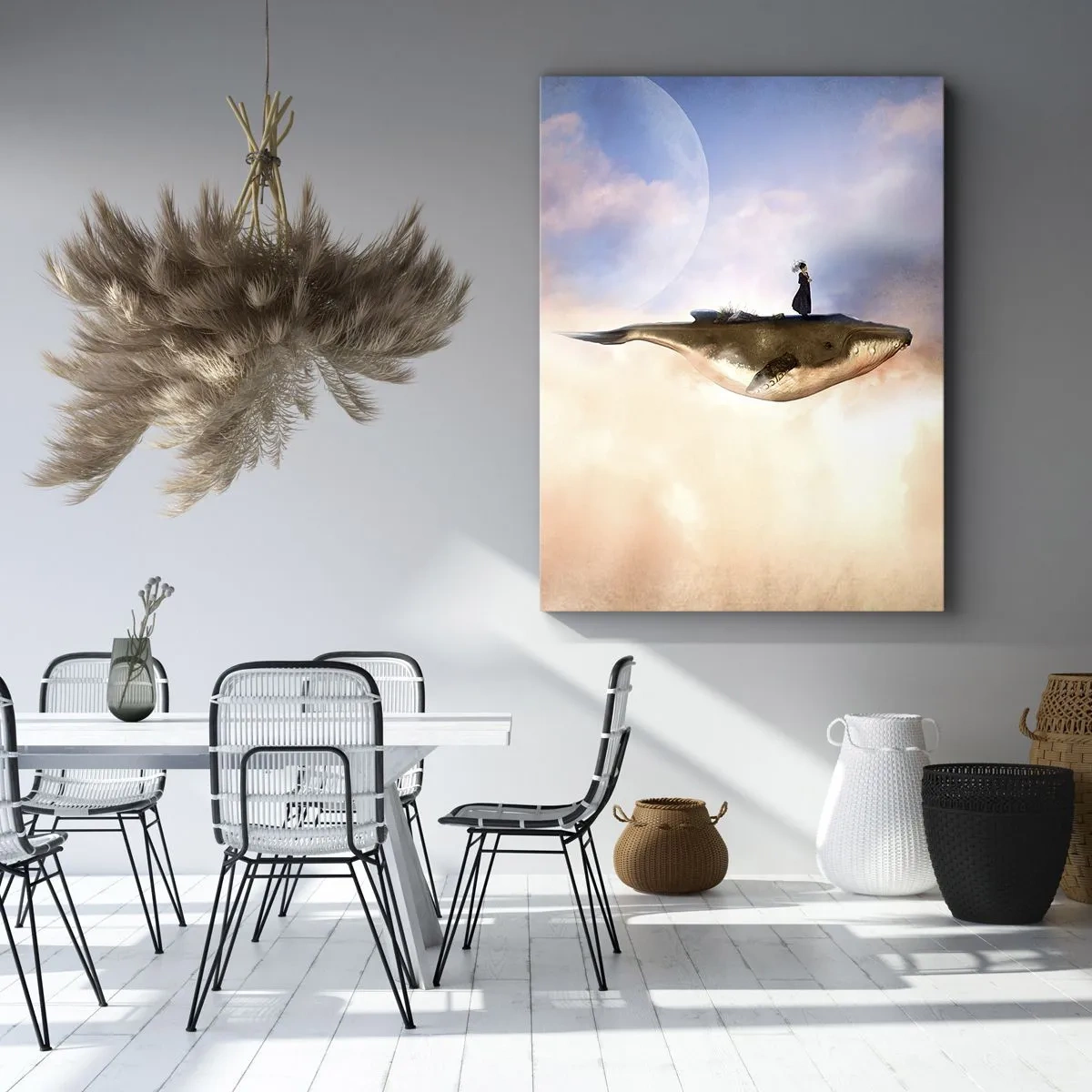 Canvastavla - Bild på duk - Överrealistisk resa - 80x120 cm