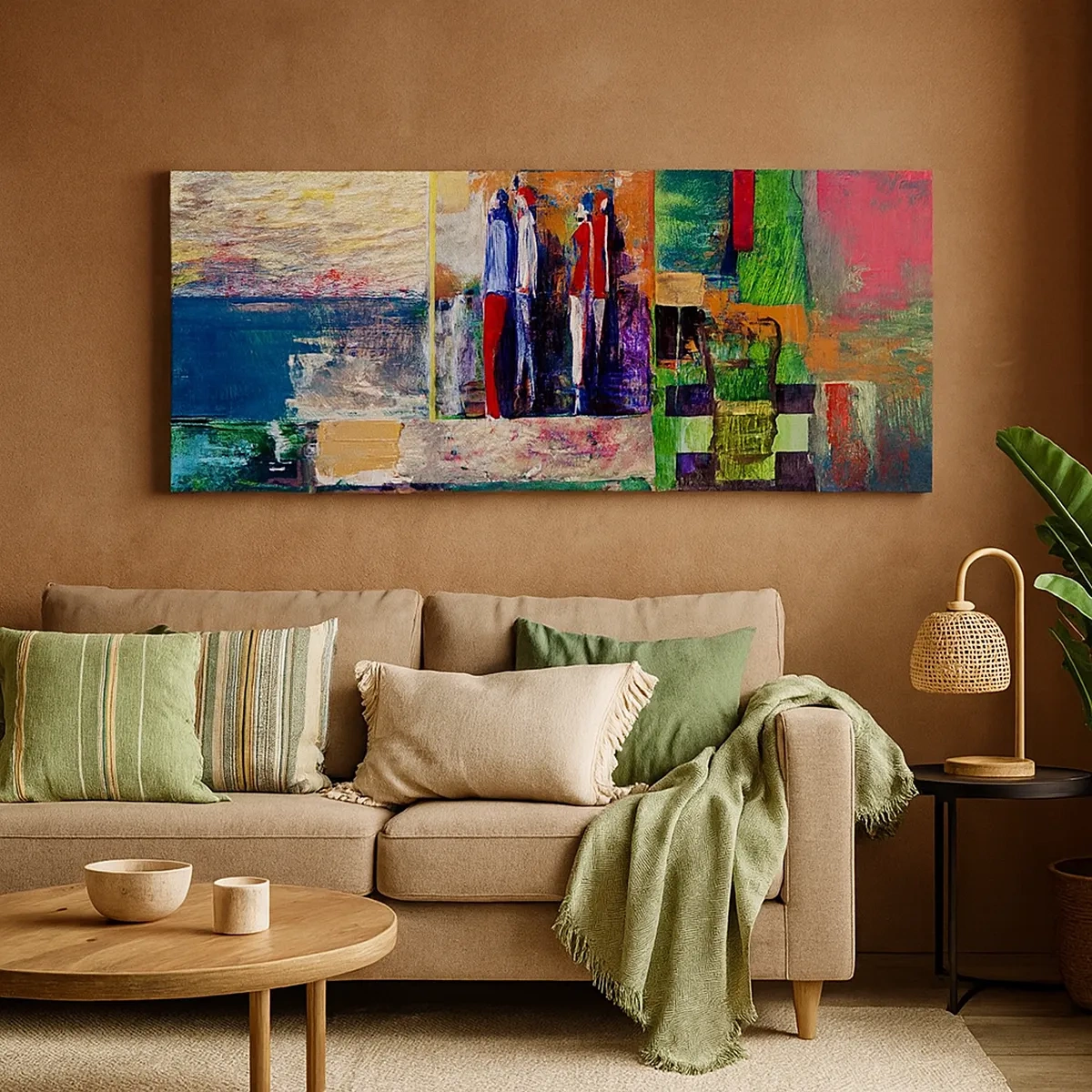 Canvastavla - Bild på duk - Relationer och emotioner - 30x30 cm