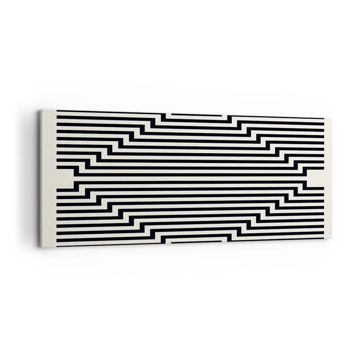 Canvastavla - Bild på duk - Geometrisk illusion - 100x40 cm