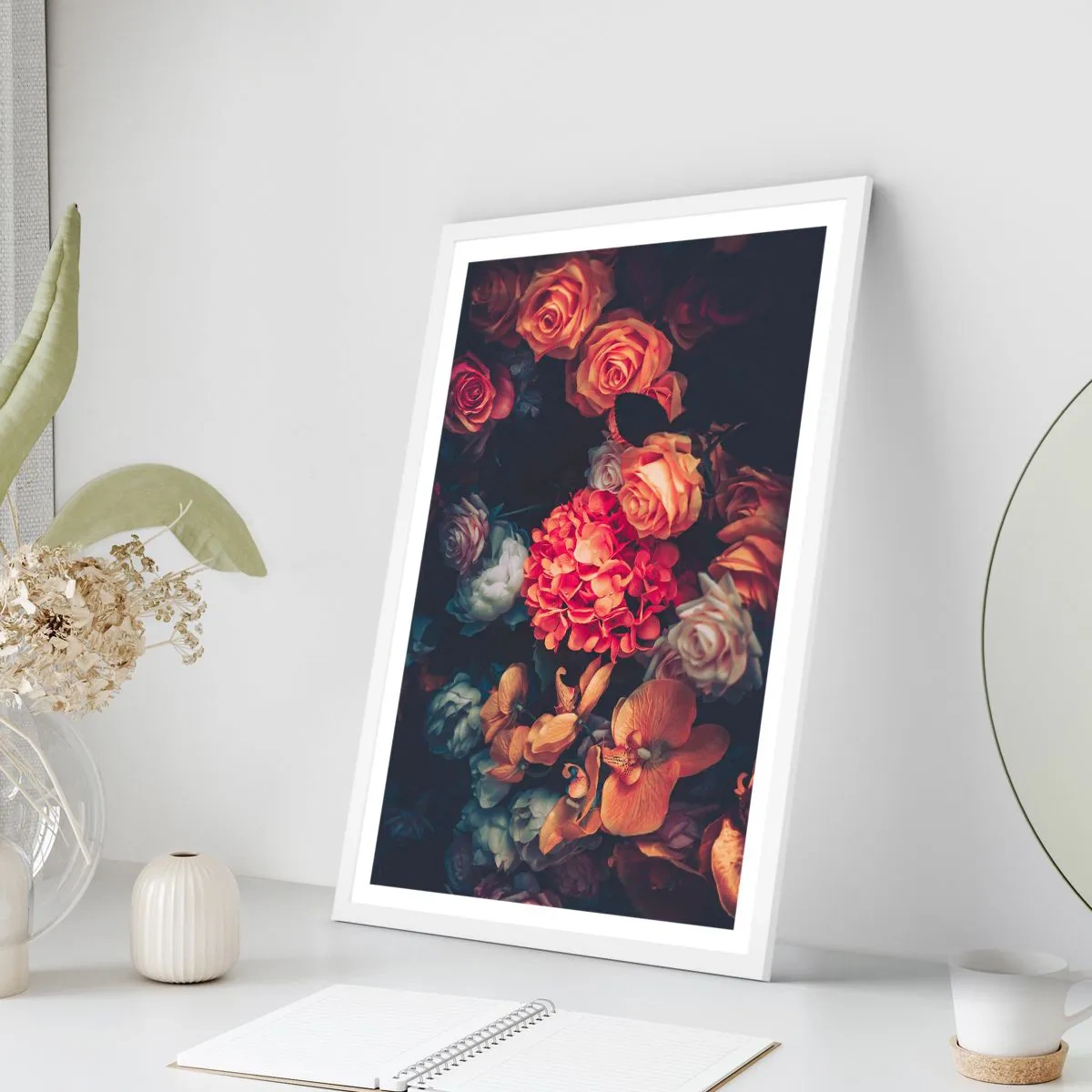 Affisch i vit ram - Som hos de holländska mästarna - 61x91 cm