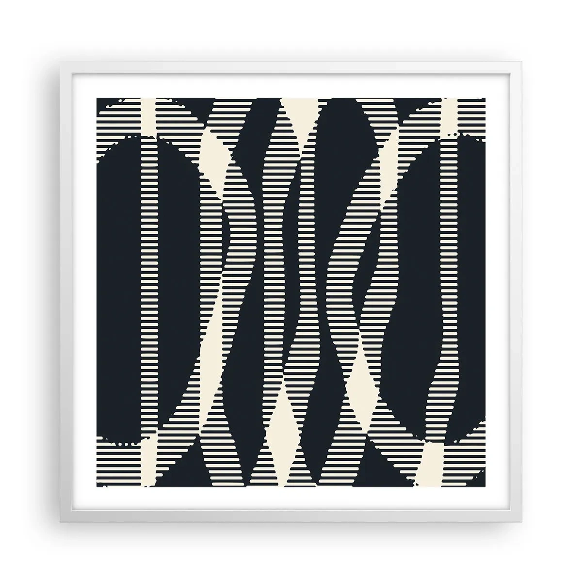 Affisch i vit ram - Försök att bryta mörkret - 60x60 cm