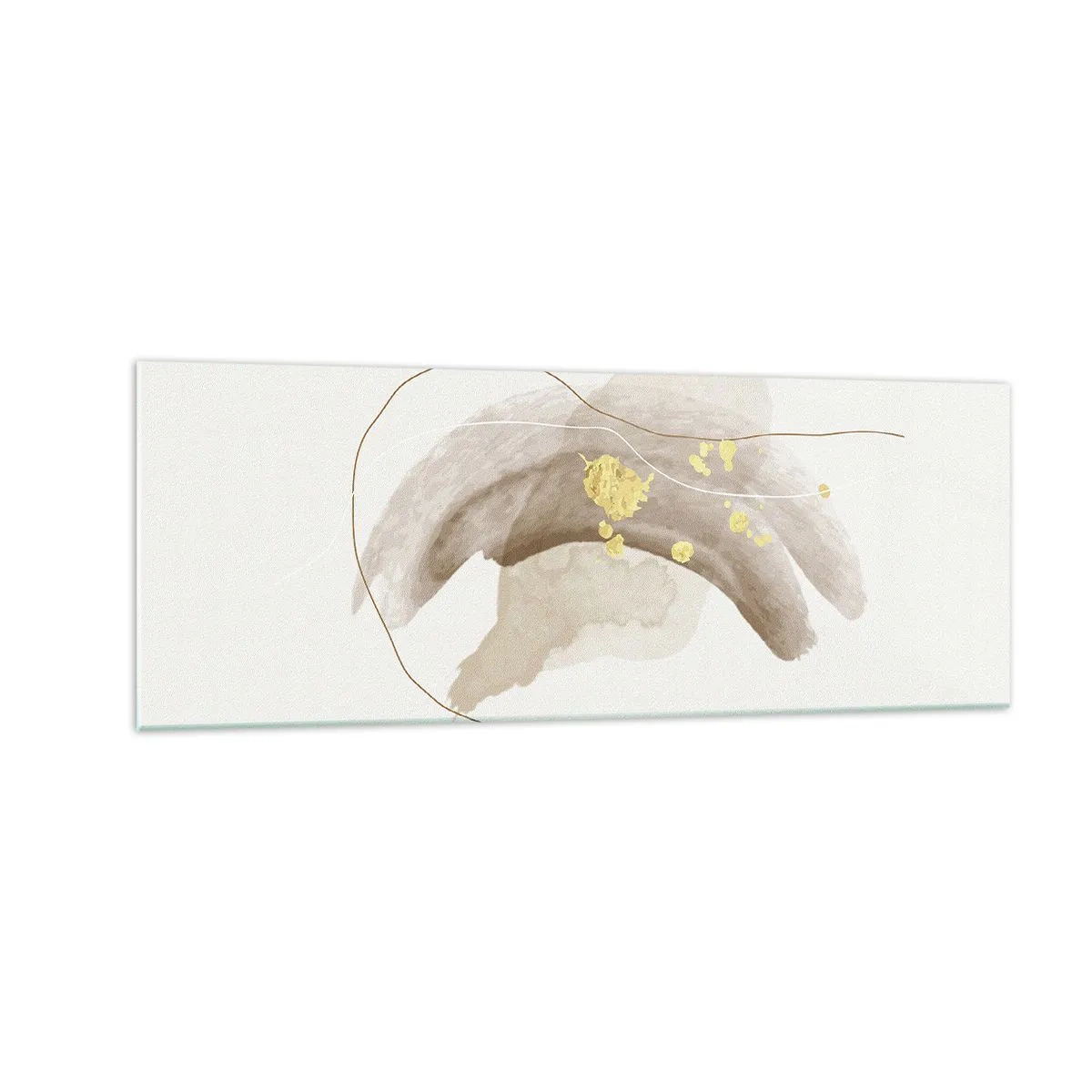 Glastavla - Bild på glas - Träffat i rummet - 140x50 cm