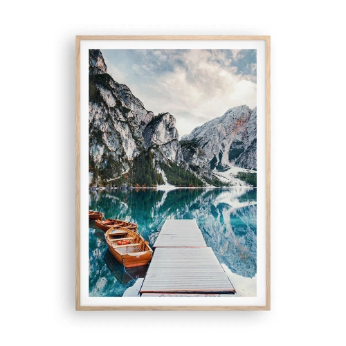 Affisch i ram av ljusek - Vi visar dig skönhet - 70x100 cm