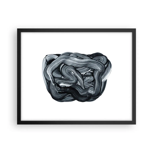 Affisch i svart ram - Det är inte så enkelt - 50x40 cm