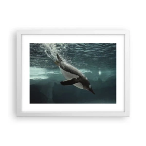 Affisch i vit ram - Välkommen till min värld - 40x30 cm