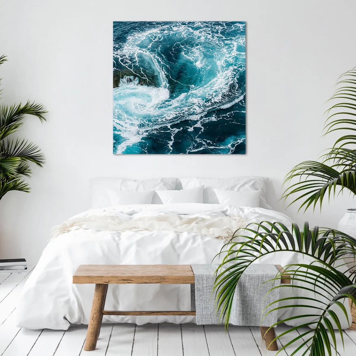 Canvastavla - Bild på duk - Porten till jordens inre - 70x70 cm