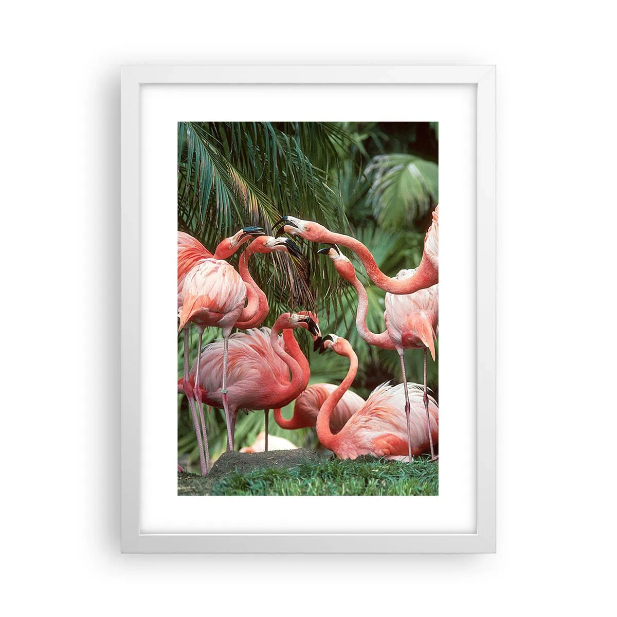 Affisch i vit ram - Eftermiddags skvaller - 30x40 cm