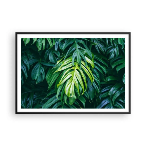 Affisch i svart ram - Doppa sig i fräschheten - 100x70 cm