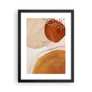 Affisch i svart ram - Rundhet och rörelse - 30x40 cm