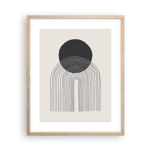 Affisch i ram av ljusek - Darr och säkerhet - 40x50 cm