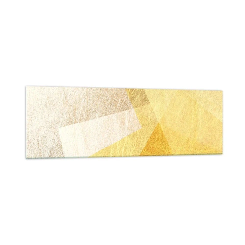 Glastavla - Bild på glas - Geometriskt väder - 160x50 cm