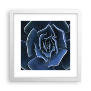 Affisch i vit ram - Öknens blomma - 30x30 cm