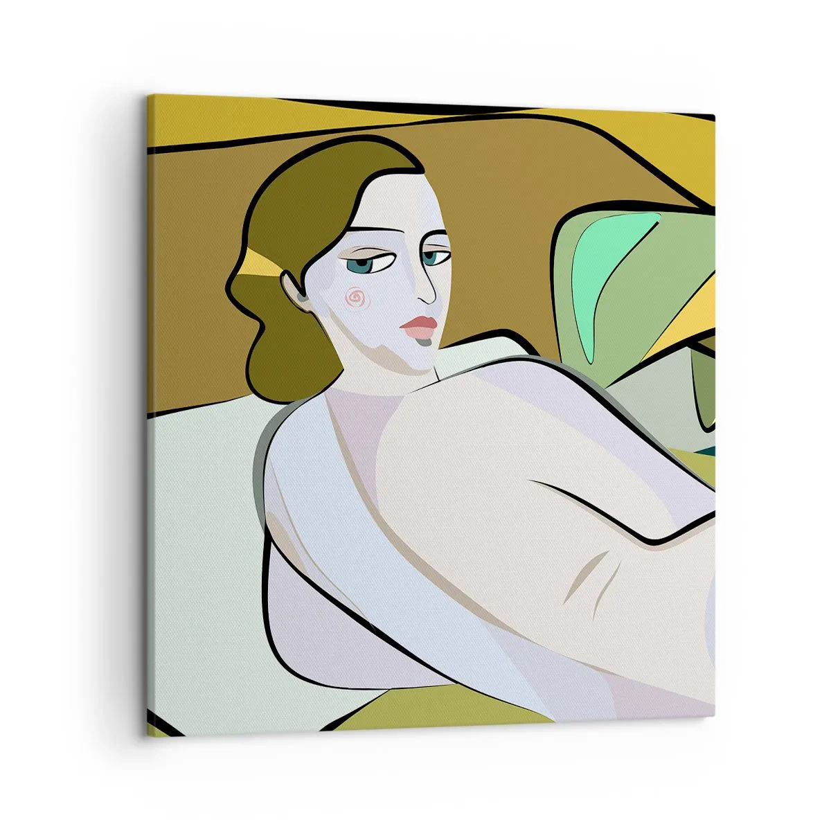 Canvastavla - Bild på duk - Intim porträtt - 50x50 cm