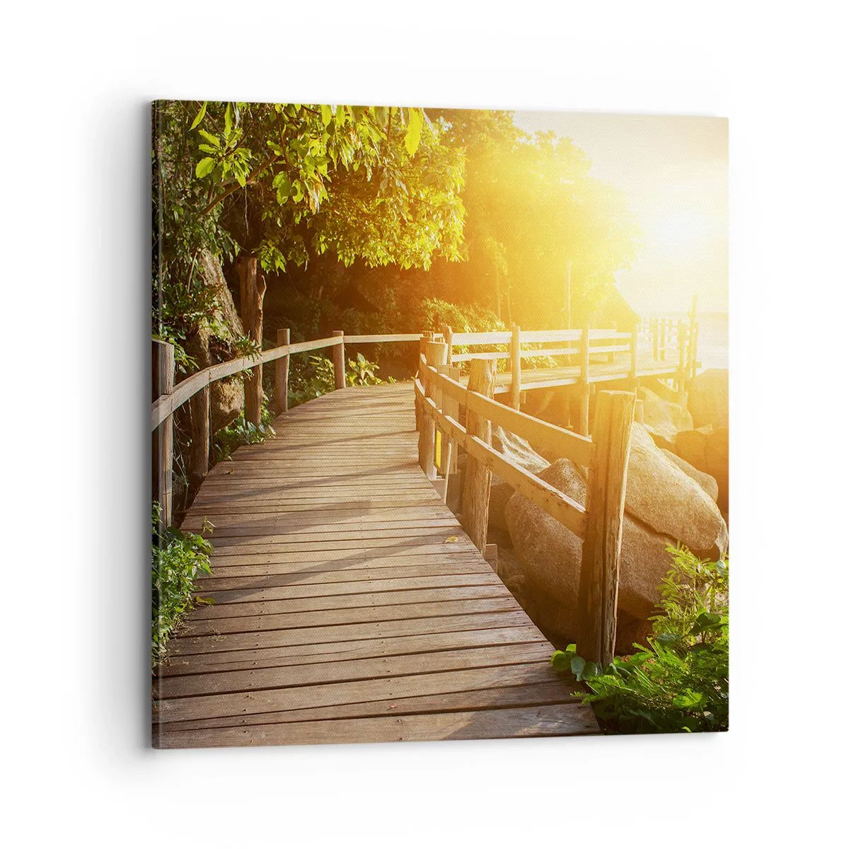 Canvastavla - Bild på duk - Nästa kurva, nästa underverk - 70x70 cm