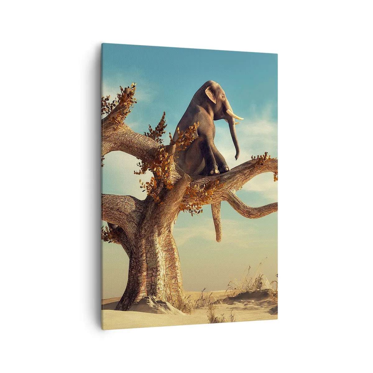 Canvastavla - Bild på duk - Ny synvinkel - 70x100 cm