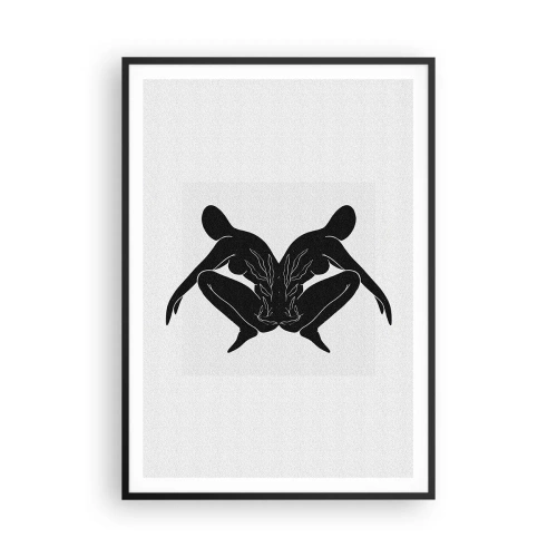 Affisch i svart ram - En delad själ - 70x100 cm