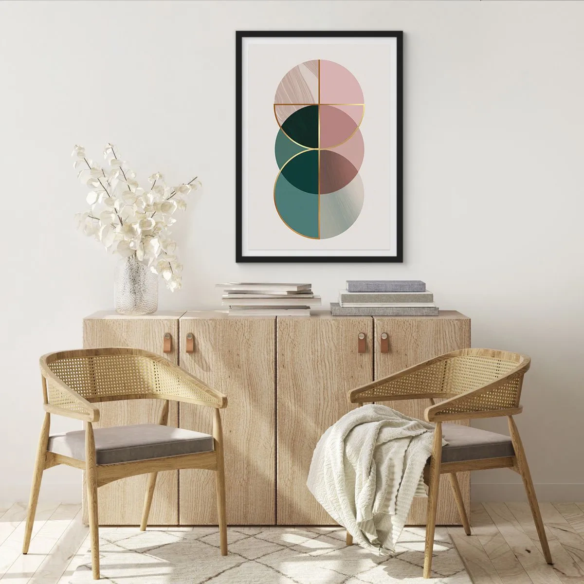 Affisch i svart ram - Hjul efter hjul... - 61x91 cm