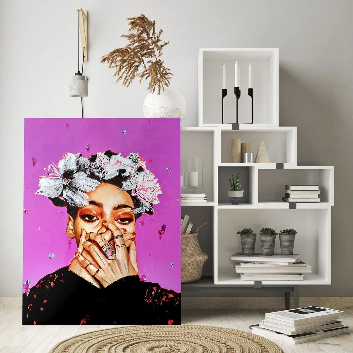 Glastavla - Bild på glas - Lite galen - 50x70 cm