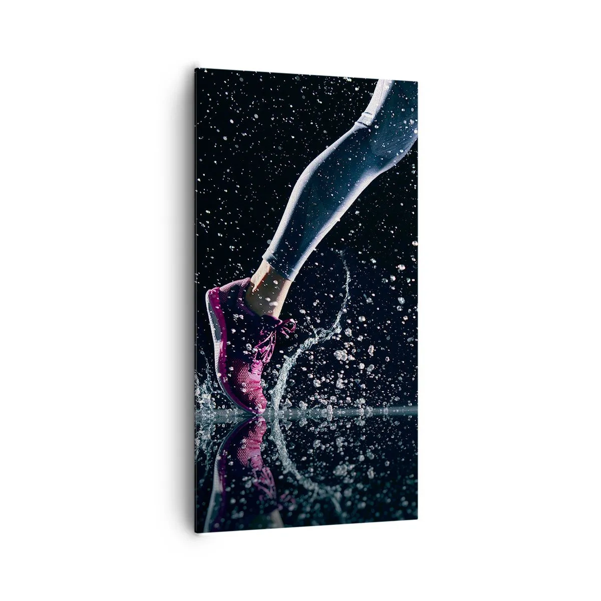 Canvastavla - Bild på duk - Med all kraft i benen - 65x120 cm