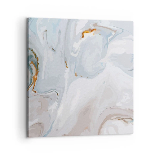 Canvastavla - Bild på duk - Utbuktande vithet - 60x60 cm