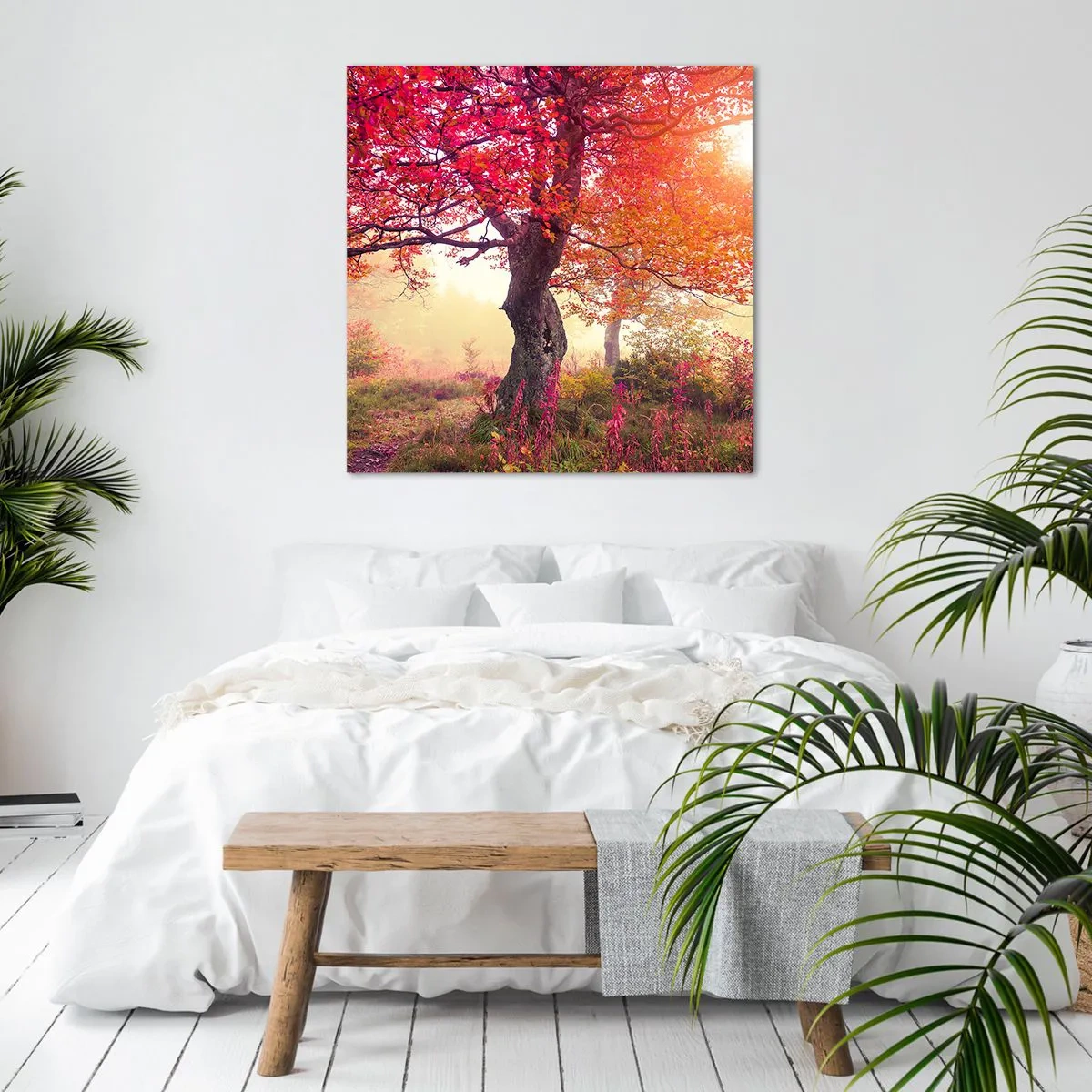Canvastavla - Bild på duk - Våldsam blommande - 30x30 cm