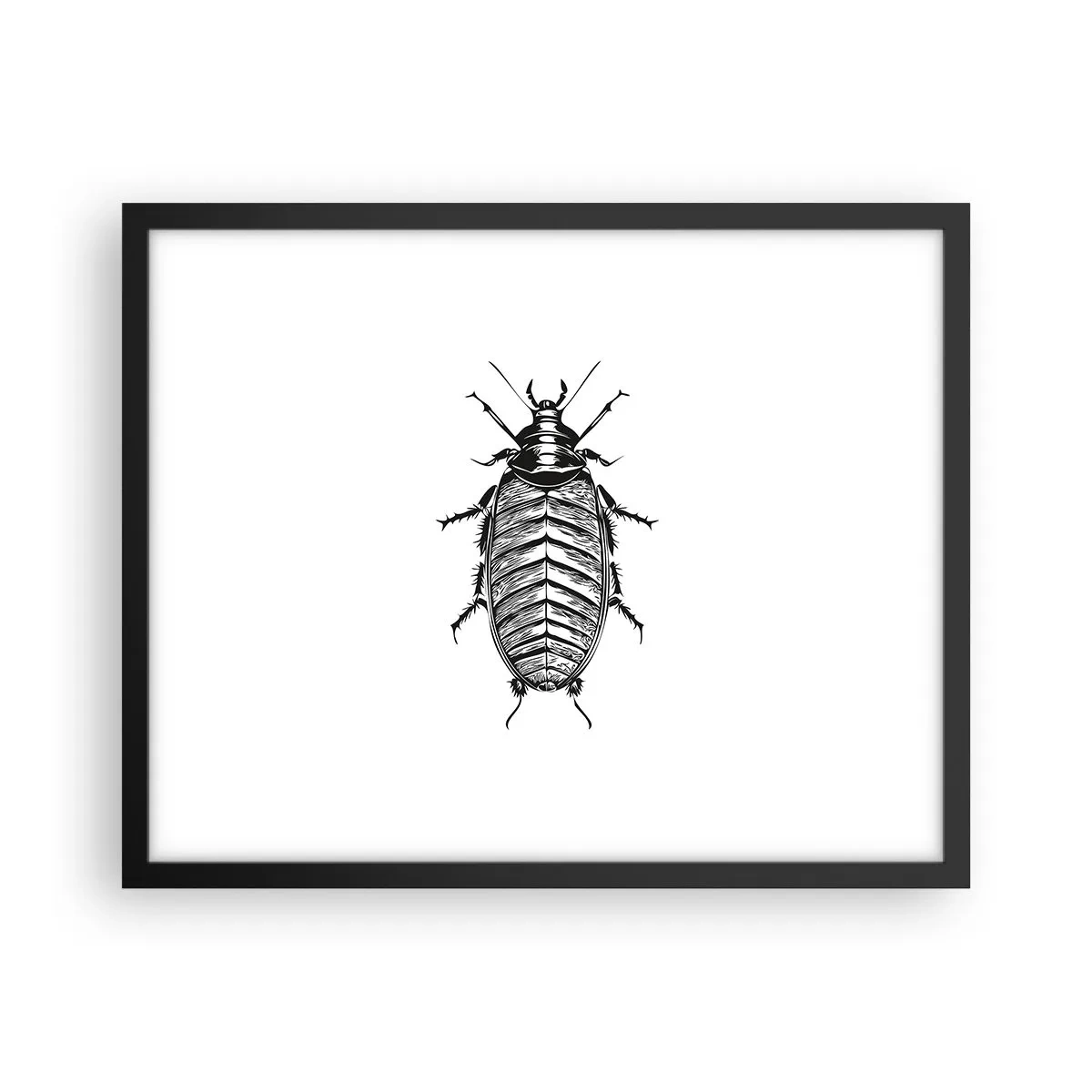 Affisch i svart ram - Vilket exemplar! - 50x40 cm