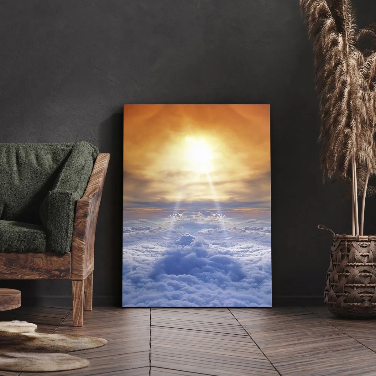 Canvastavla - Bild på duk - Mystiskt landskap - 50x70 cm