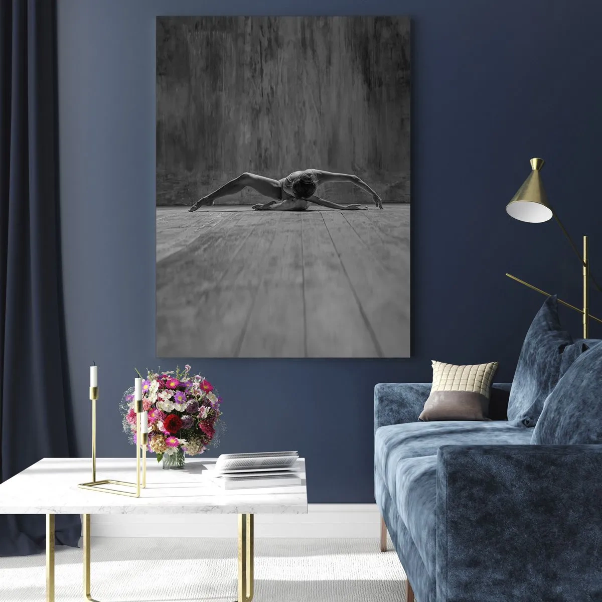 Glastavla - Bild på glas - Upphittad symmetri - 50x70 cm