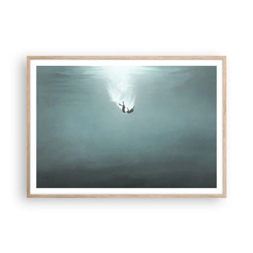 Affisch i ram av ljusek - I havets famn - 100x70 cm