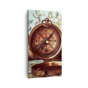 Canvastavla - Bild på duk - Piratäventyret i Karibien väntar - 55x100 cm