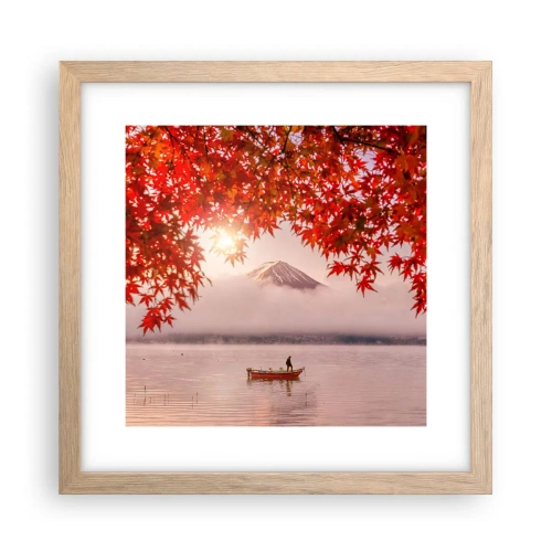 Affisch i ram av ljusek - I japansk stämning - 30x30 cm