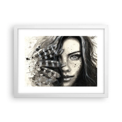 Affisch i vit ram - Vild skönhet - 40x30 cm