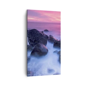 Canvastavla - Bild på duk - Dimma och sken - 45x80 cm