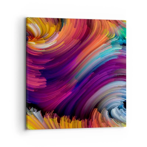 Canvastavla - Bild på duk - Början av en ny värld - 70x70 cm