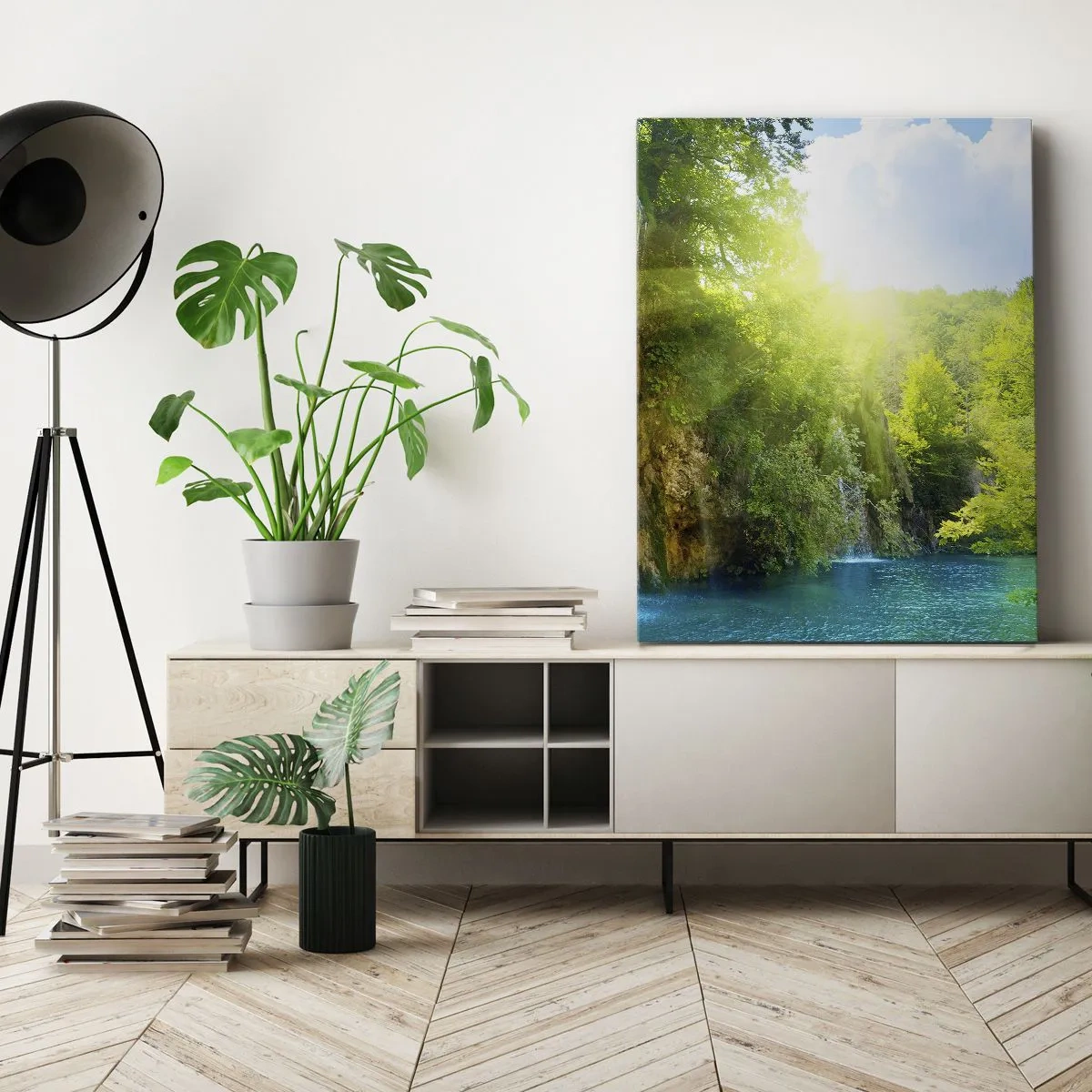 Canvastavla - Bild på duk - Det måste vara Eden - 70x100 cm