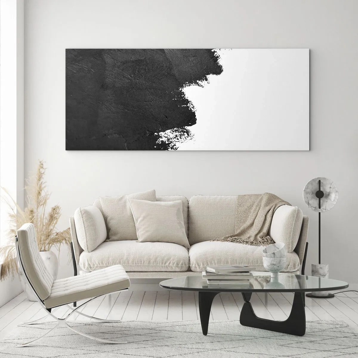 Glastavla - Bild på glas - Element: jord - 100x40 cm