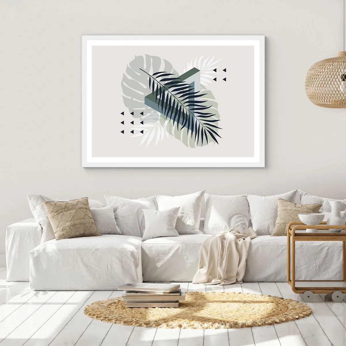 Affisch i vit ram - Natur och geometri – två ordningar? - 40x30 cm
