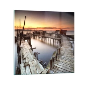 Glastavla - Bild på glas - Äkta vara, ingen attrapp för turister - 60x60 cm