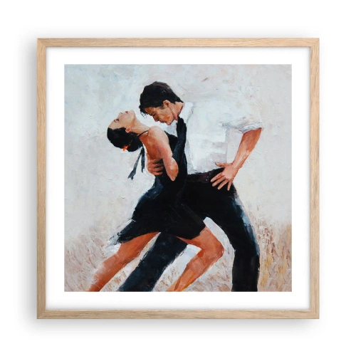 Affisch i ram av ljusek - Mina drömmars tango - 50x50 cm