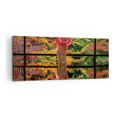 Canvastavla - Bild på duk - I naturens tempel - 120x50 cm