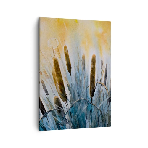 Canvastavla - Bild på duk - Vattnets kyla, solens hetta - 50x70 cm