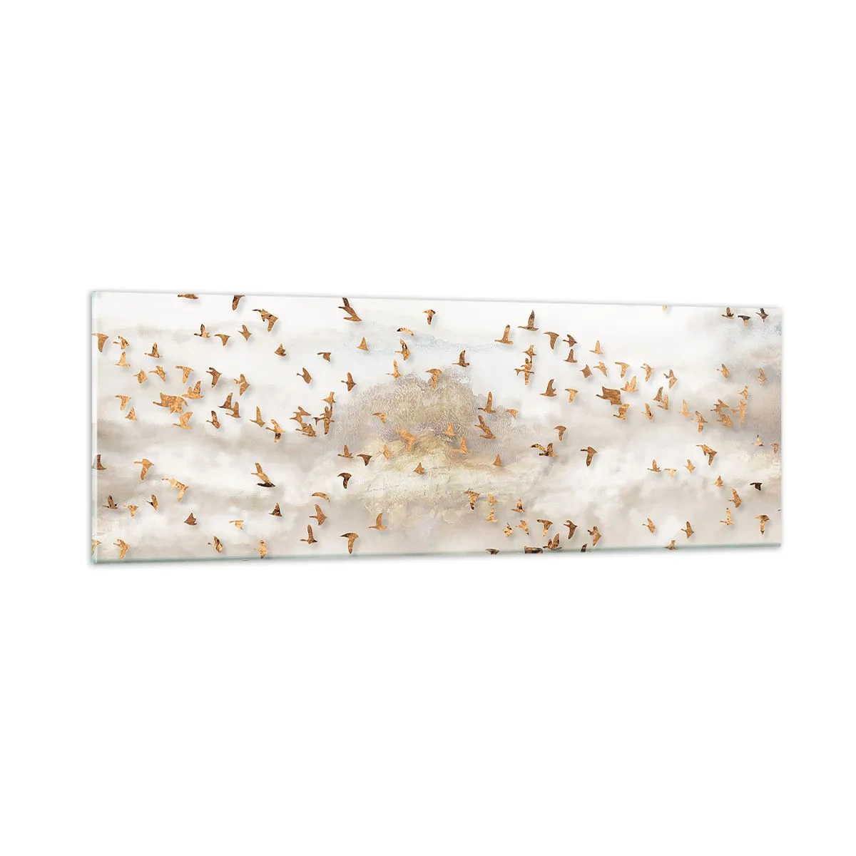 Glastavla - Bild på glas - Det är dags... - 90x30 cm