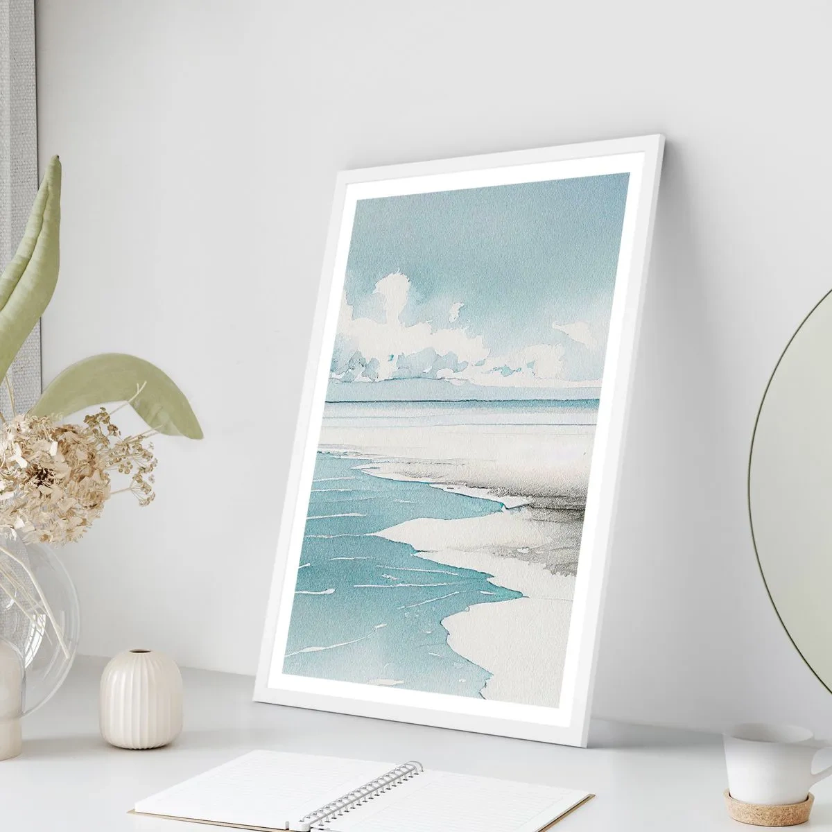 Affisch i vit ram - Milt tidvatten - 30x40 cm