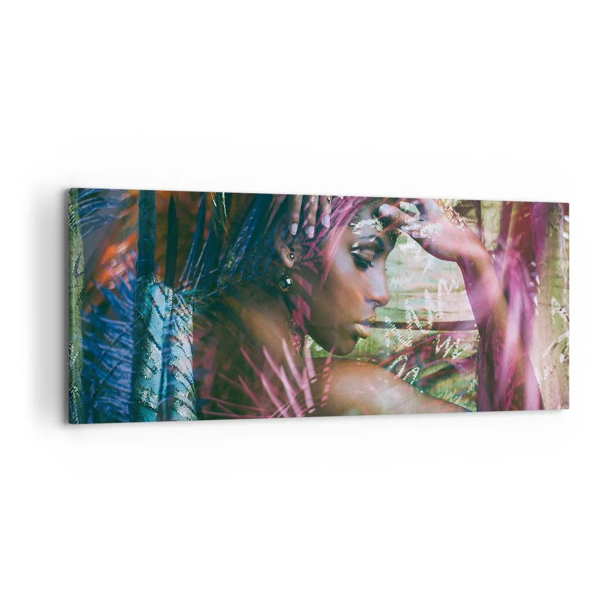 Canvastavla - Bild på duk - Moder Naturen i djungeln - 120x50 cm