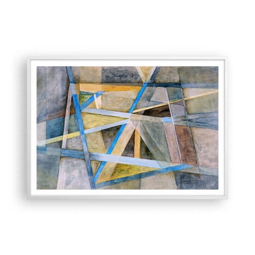 Affisch i vit ram - Rakt fram eller diagonalt? - 100x70 cm