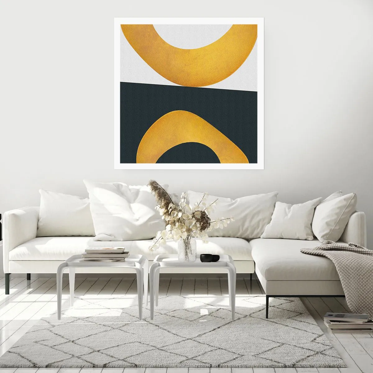 Affisch - Öfr det första: guld - 60x60 cm