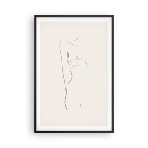 Affisch i svart ram - Begärans form - 61x91 cm