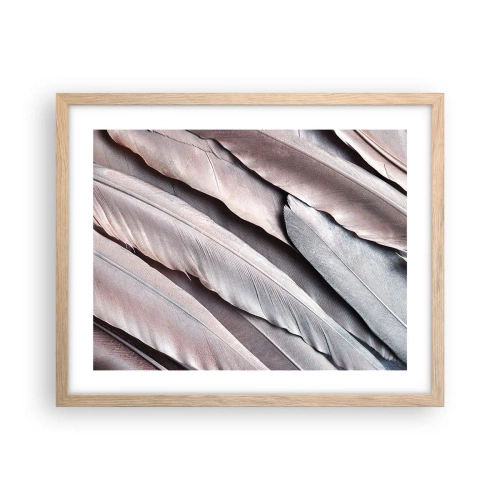 Affisch i ram av ljusek - I rosa silver - 50x40 cm