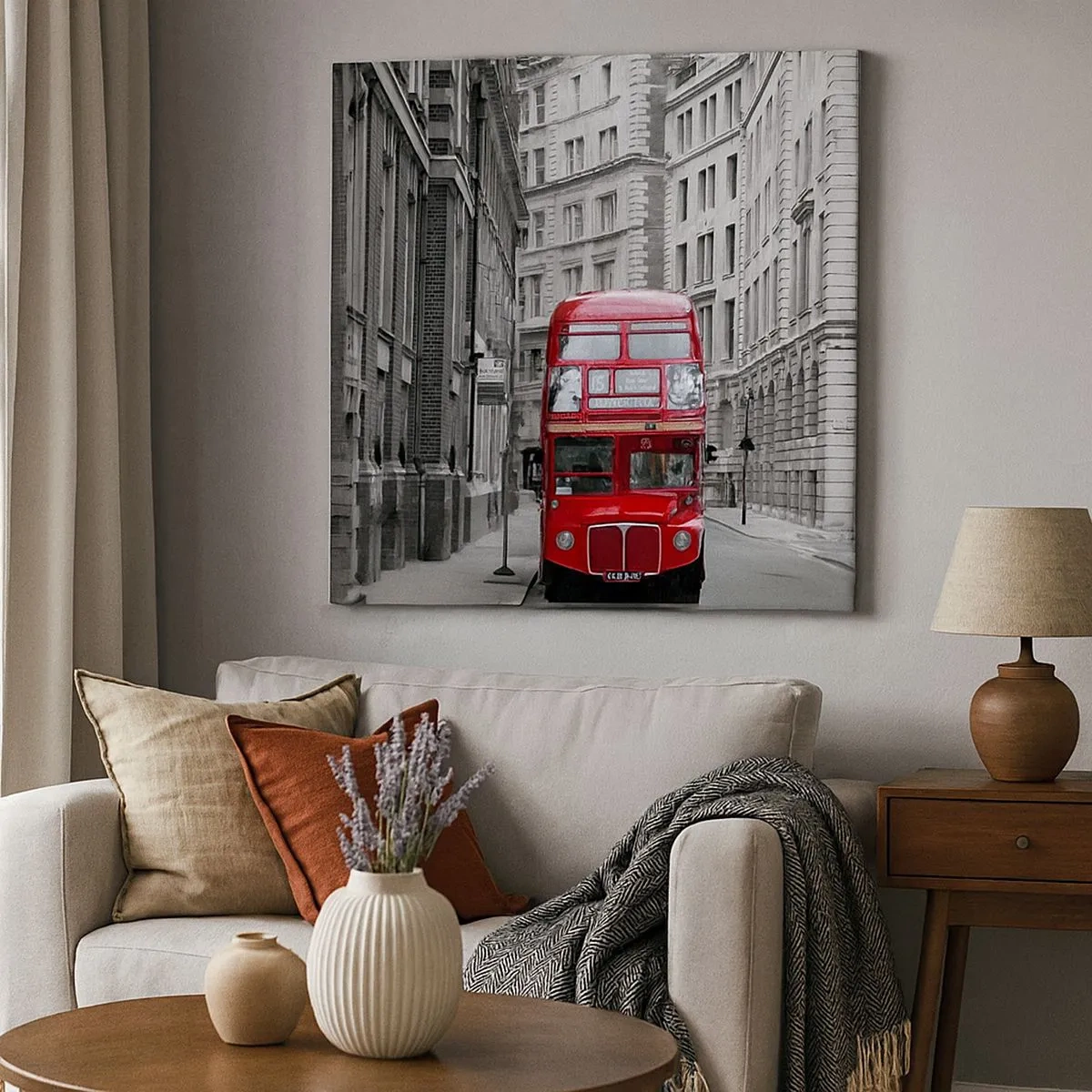 Canvastavla - Bild på duk - Vardagen behöver inte vara grå - 30x30 cm